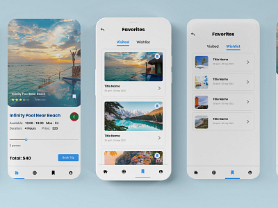 Travelling App productdesign travel travellovers ui