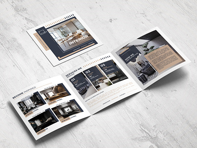 Square Interior Trifold Brochure