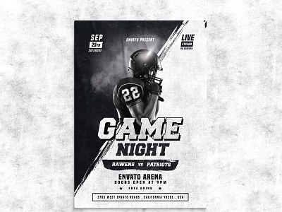 Game Night PSD Flyer Template