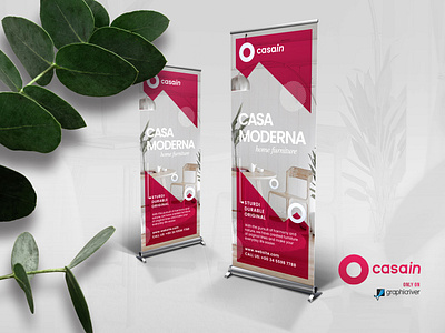 CasaIn Roll-Up Banner banner branding casa corporate decor furniture graphic home lifestyle modern nature print print ready professional rollup