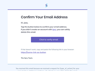 Email Confirmation Template