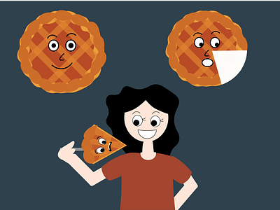 Life of a Pie graphic design illustration