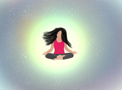 Zen mode! character graphic design illustration illustrations meditation yoga zen