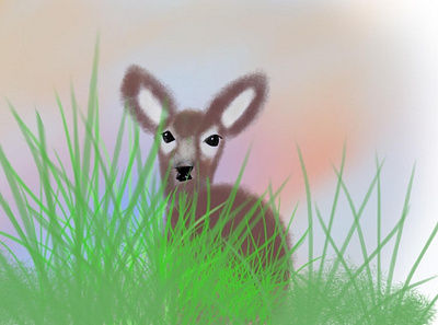 Oh Deer! animal deer forest graphic design green illustration illustrations