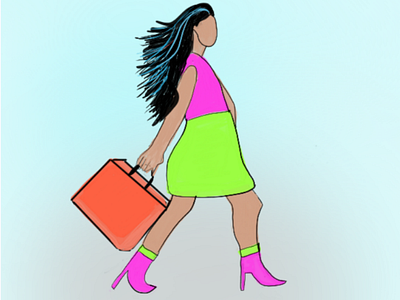 Baggage! bag baggage character design graphic design human illustration illustrations woman