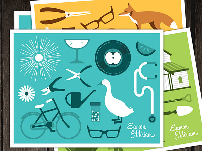 Save the Dates bicycle design icons illustration invite record save the date wedding