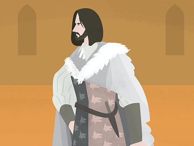 Ned the Dead a song of ice and fire fan art game of thrones illustration ned stark stark winter is coming winterfell