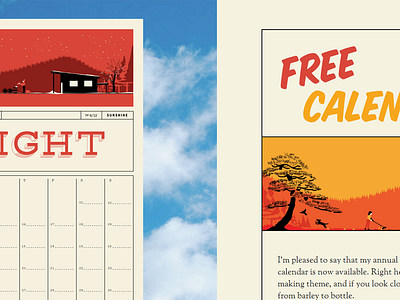 2015 calendar now available! 2015 calendar design illustration sunshine