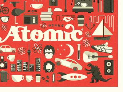 Atomic: epic coffee illustrations design illustration