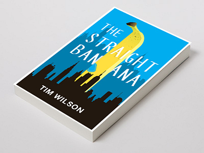 Straight Banana book cover design typography