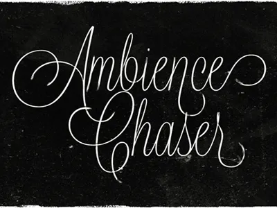 Ambience Chaser blog header design lavanderia typography