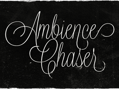 Ambience Chaser blog header design lavanderia typography