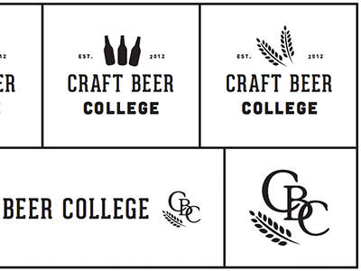 Craft Beer College beer brand college craft beer design identity logo monogram