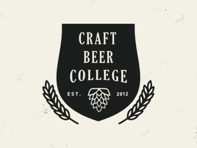 Craft Beer College beer brand college design hops identity logo wheat