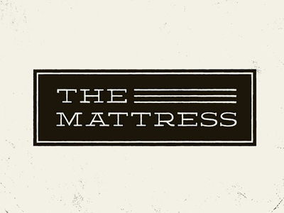 The Mattress 3 brand deming design identity