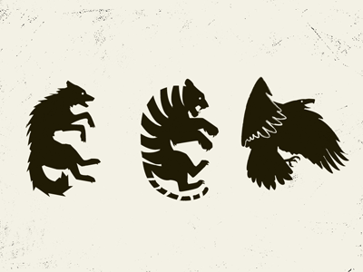 Spirit animals animals brand design eagle identity illustration logo spirit tiger wolf