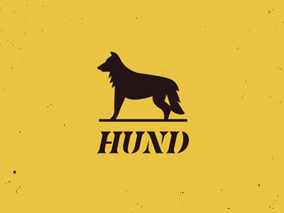 Hund brand couteau design dog hund identity logo