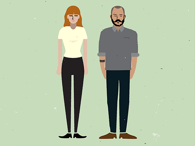 Two assholes illustration portrait selfie