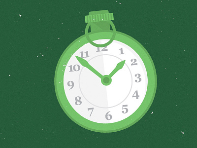 Pocketwatch clock design illustration time