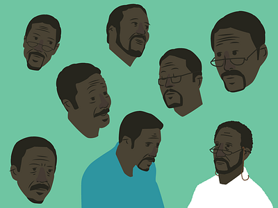 Lester Freamon studies character freamon illustration lester television the wire