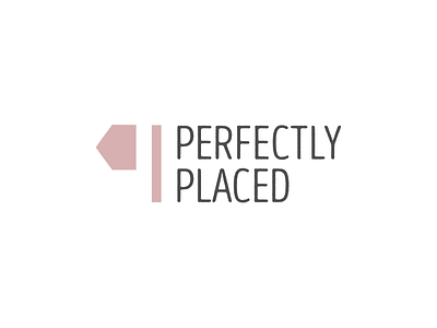 perfectly placed logo blush logo logotype p pink