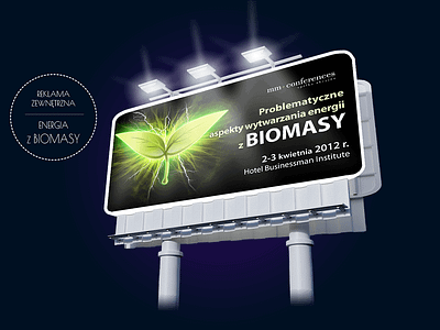 Wytwarzanie biomasy – reklama advertise design outdoor advertise