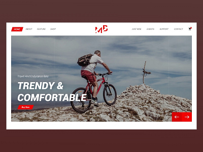 Mountain Bike landing page animation design landing design landing page concept landing page ui landingpage landingpagedesign mountain bike typography uidesign uiux ux ux animation uxdesign web design website website concept website design website header website slider