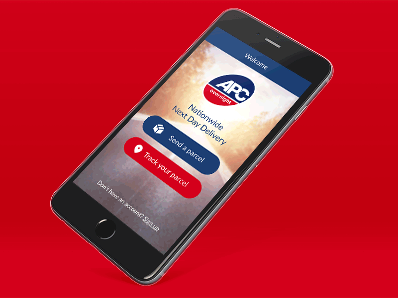 APC Parcel Delivery App animation app iphone material mobile transition ui ux