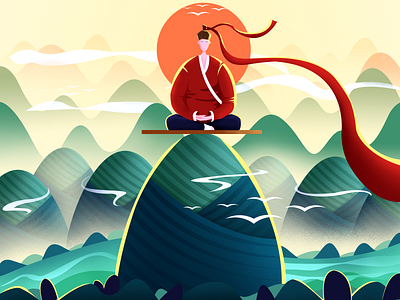 Illustration of Dragon Boat Festival illustration photoshop