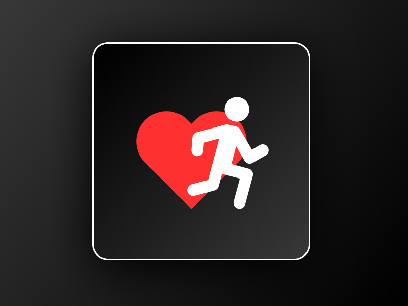 Running App Minimalistic Logo Icon by Patrik Ondrejech on Dribbble