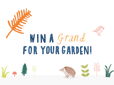 Garden competition 2015 design drawing illustration type web design