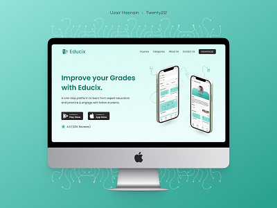 E-Learning Landing Page Design design figma landingpage ui ux webdesign