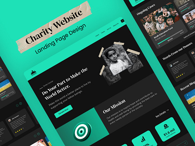 Charity Landing page Design