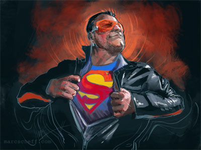 Bono Marcscheff bono illustration superman