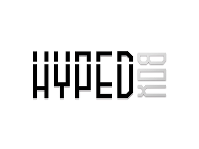 Hyped Box Logo contemporary creativejkdesigns greyscale logo logo design modern logo