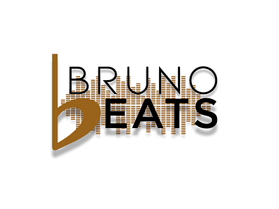 Bruno Beats Logo abstract logo brown creativejkdesigns logo design music music logo typography