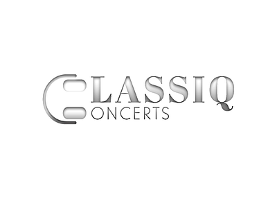Classiq Concerts Logo creativejkdesigns letterpress letterpress logo logo design minimalist logo modern logo music logo typography logo