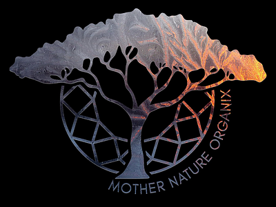 Mother Nature Organix Logo abstract logo creativejkdesigns gradient style ombré organic photoshop tree logo