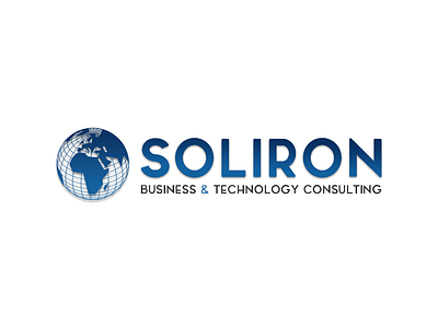 Soliron Business Logo business logo consulting creativejkdesigns dark blue logo minimalist logo navy professional logo