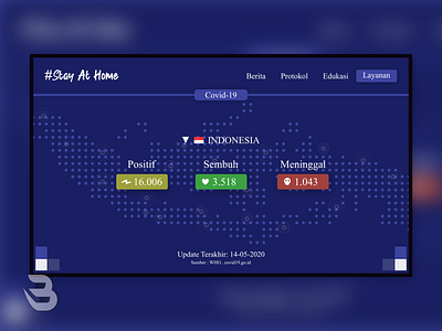 #StayAtHome landing page covid-19 covid19 design indonesia designer landingpage ui ui design web design website