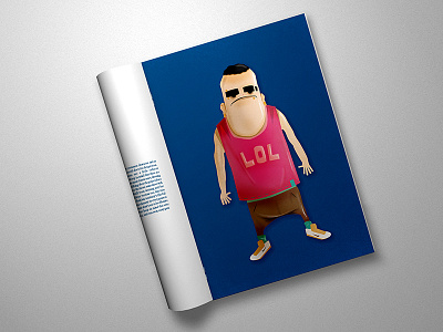 The Guna badass blue book character comic guna illustration photoshop portuguese texture vector