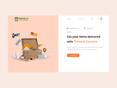 Courier Delivery Website.