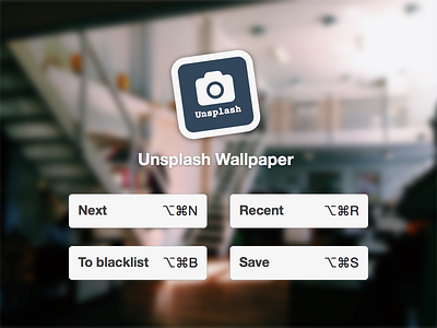 Unsplash Wallpaper Update app application menubar os x photos shortcut unsplash wallpapers