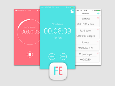 Fair enough app concept ios iphone productivity timer