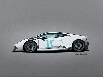 NR lambo adobe illustrator artist blue digital digital art digital illustration fast graphic design halftone huracan illustration lambo lamborghini luxury print design sports car supercar texture turquoise white