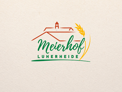 Meierhof Luherheide Logo branding design illustration logo typography