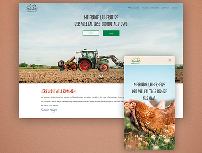 Farmer Website Meierhof-Luherheide.de branding design logo typography web