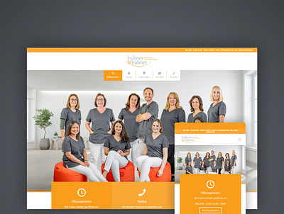 Dentist Website Huebner-huebner.de branding design web webdesign website