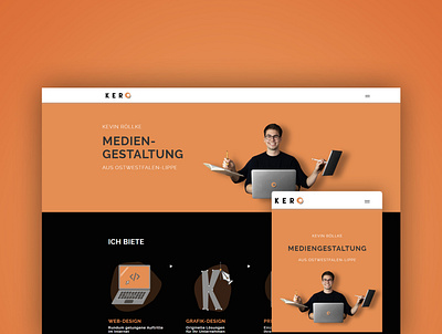 Kero-Design.de Website Redesign branding design illustration minimal web webdesign website