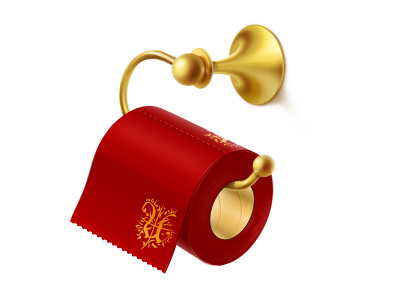 Paper gold icon paper red unet